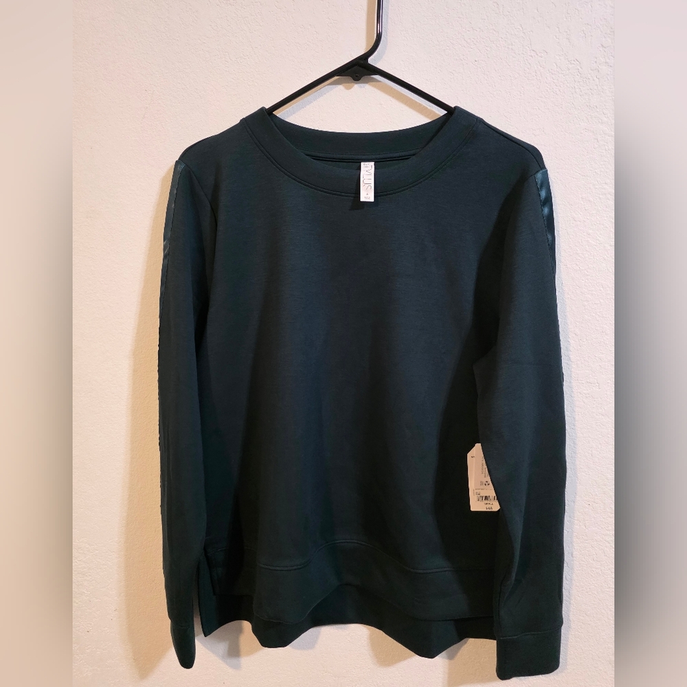 Classic Green Dark Sweater Woman